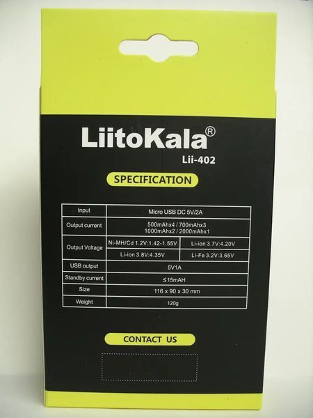 Зарядний пристрій LiitoKala Engineer Lii-402 sp8899 фото