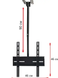 Кріплення для телевізора V-STAR 26"-55" стельове SP2566 фото 5