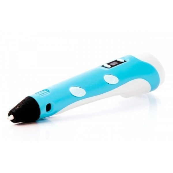 3D ручка з LCD дисплеєм та набором еко пластику для 3Д малювання 3D Pen Blue 1124 фото