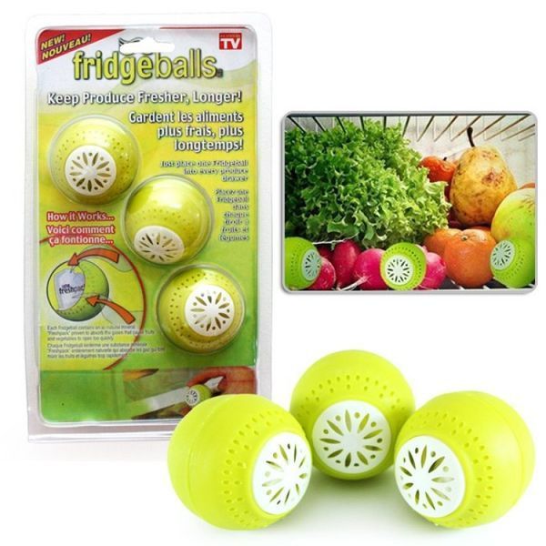 Кульки у холодильник 3 шт для видалення запаху Fridge Balls jv5522468 фото