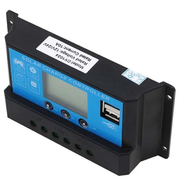 Контролер заряду сонячний 10А 12/24В OTS з дисплеєм та USB PWM G458 фото