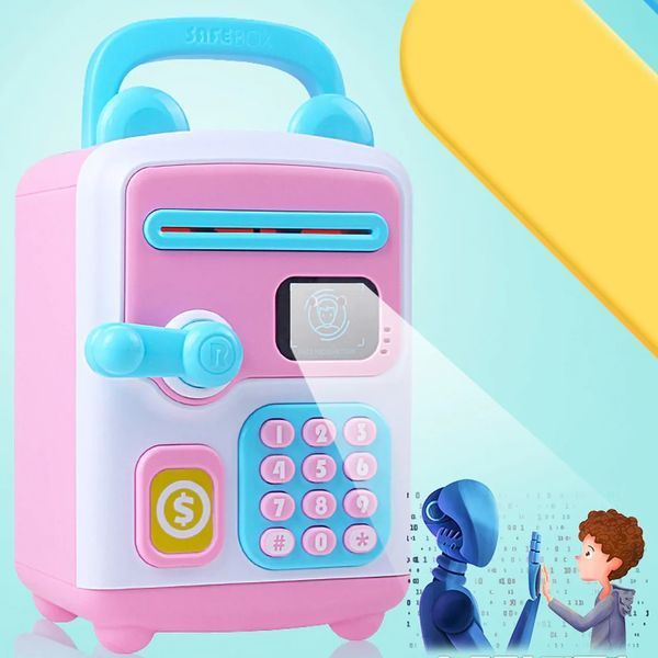 Електронна скарбничка-сейф із кодовим замком Face Recognition Money BOX 2124112 фото