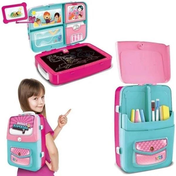 Навчальний набір для малювання у валізці Backpack Packing 3in1 рожевий 2123840 фото