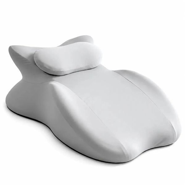 Сірий Подушка ортопедична pillow-06 / Подушка клиноподібна для сну з поліестеру / Ортопедична подушка для підтримки тіла Relax Pillow M17755/1 фото