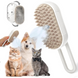Парова щітка масажер спрей 3 в 1 PET SPRAY MASSAGE BRUSH для вичісування собак та кішок з паровим розпилювачем з ручкою Jam5566 фото 1