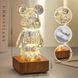 3D лампа Кришталевий Ведмедик Феєрверк Ведмідь Bearbick декоративний скляний нічник світлодіодний світильник 16 кольорів LED 5052244 фото 4