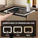 Тумба QYJXF02 з екошкіри з LED підсвічуванням, USB, датчик руху, бездротова зарядка, Bluetooth-аудіо Сіра M17587 фото 3