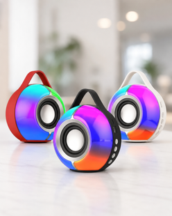 Колонка Bluetooth SY-333 / Акумуляторна колонка з LED підсвічуванням / Акустична колонка переносна 24480011 фото