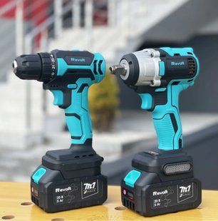 Набір акумуляторного інструменту в кейсі SET 252 Гайковерт TW 20/350 та Шуруповерт CD 20/50 JamNEW121 фото