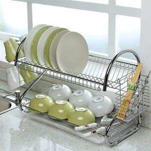 Стійка для зберігання посуду kitchen storage rack, сушарка для посуду pr000963 фото