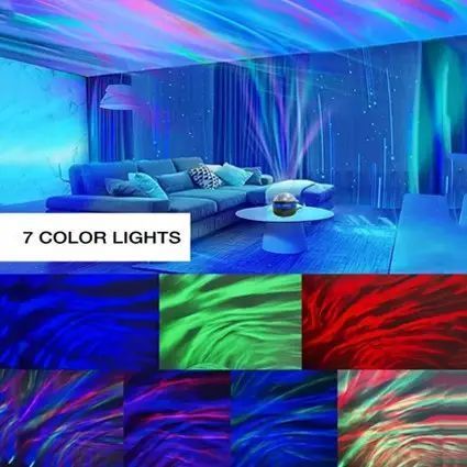 Ночник-проектор RGB та пульт ДК, від USB, AT-0 / Світлодіодна лампа AZ-1151 фото