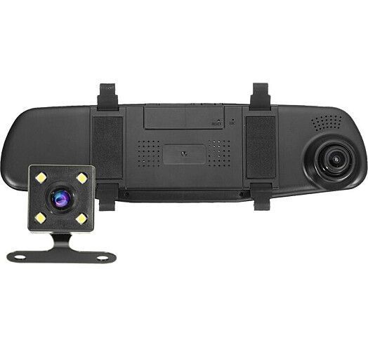 Автомобільний реєстратор-дзеркало Blaсkbox DVR AK47 з камерою заднього виду 20500000043 фото