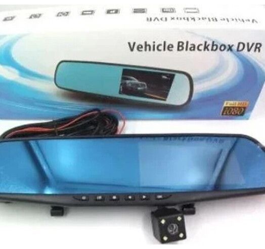Автомобільний реєстратор-дзеркало Blaсkbox DVR AK47 з камерою заднього виду 20500000043 фото