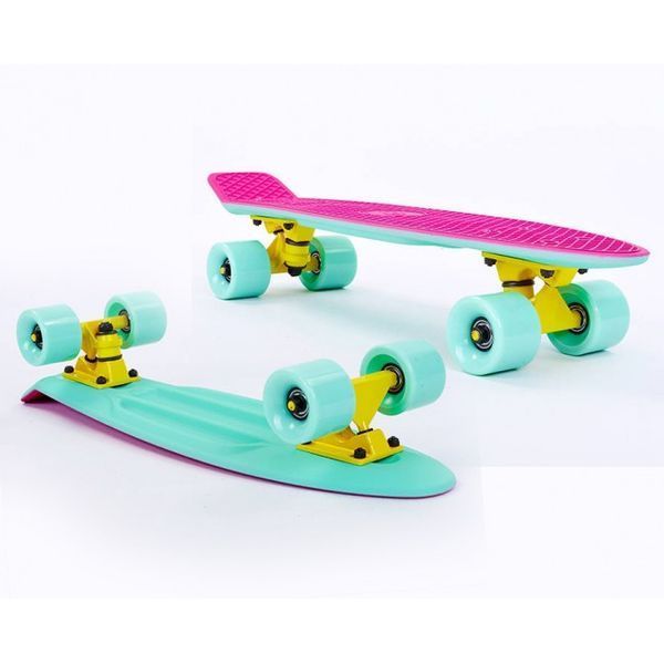 Скейт Пенні Борд Penny My Go Fish Skateboards Mint 22 540BK7 фото