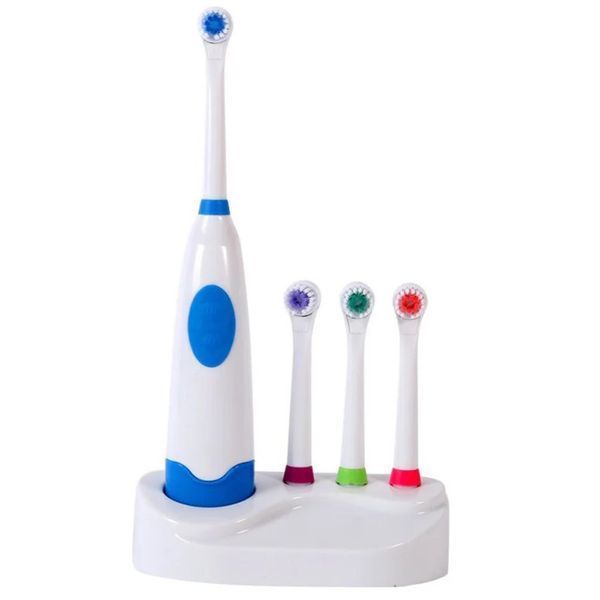 Електрична зубна щітка із насадками Electric ToothBrush на батарейках pr9403 фото