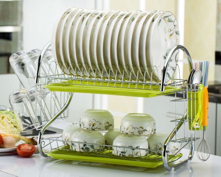 Стійка для зберігання посуду kitchen storage rack, сушарка для посуду pr000963 фото