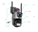 Вулична охоронна поворотна WIFI камера Dual Lens Zoom 8MP сирена, зум, віддаленим доступом онлайн 8MP фото 1