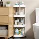 Кутовий стелаж для ванної кімнати 4 яруси, на коліщатках (85х28х22см),Corner storage rack G7626 фото 2