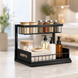 Кухонний стелаж-сушарка для посуду миючого Storage rack AND-103-30-10pcs / Органайзер для кухонного приладдя / Дворівневий органайзер для зберігання 2054291 фото 1