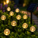 Садовий світильник garden light з сонячною панеллю / Кулясті ліхтарі для саду з бульбашками Solar / Світлодіодна LED-гірлянда для саду sp10504 фото 1
