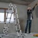 Сходи-Стрем'янка 4.2м (2.1+2.1) телескопічна, складана, алюмінієва Jam5489 фото 1