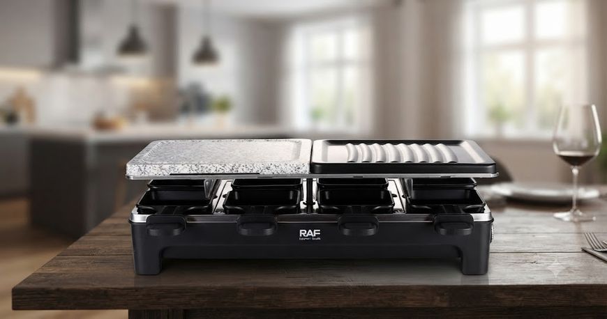 Приготування на грилі Cheese Grill Machine R.5425 RAF / Електрогриль відкритий з антипригарним покриттям Електричний гриль 1500 Вт 2054972 фото