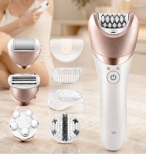 Женский эпилятор KM-7115 6-в-1 Multifunctional Ladies Care Kits / Универсальный беспроводной эпилятор + 6 насадок AND KM-7115 2055663 фото