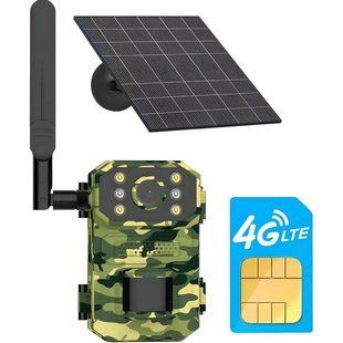 Камера для охоты на солнечной батарее A8S 4G, датчик движения, камуфляж sp9926 фото