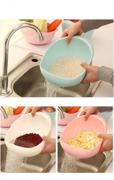 Миска для миття фруктів, рису та овочів Best Kitchen Миска 22 см pr749830 фото