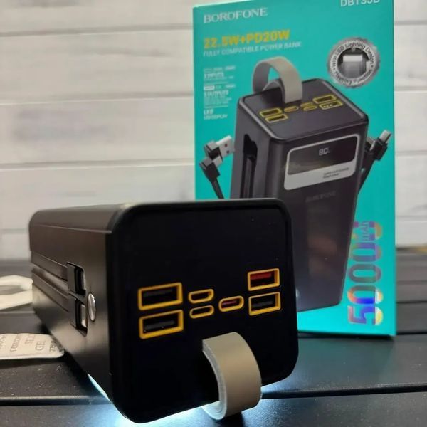Повербанк Borofone DBT35B 50000 мАч / Power Bank 22.5W PD20W sp1420 фото
