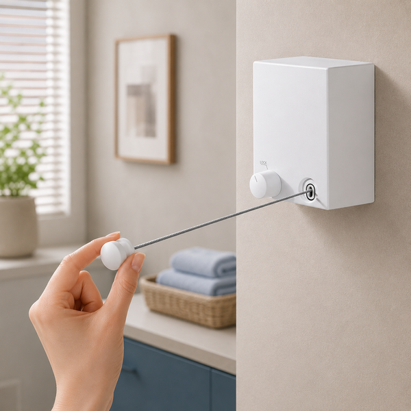Бельевая веревка для вещей Clothesline 4.2 метра / Трос для белья White G7599 фото