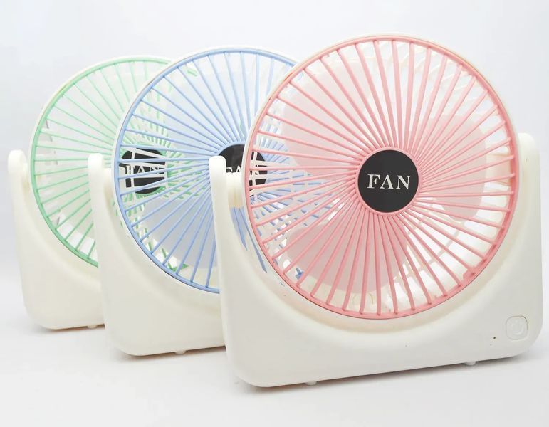 Вентилятор настільний Fan Portable USB / Акумуляторний настільний вентилятор 3 швидкості роботи Jam6705 фото