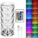 Настільна лампа Роза з пультом RGB Crystal Rose. Проекційний світильник-торшер нічник rose diamond table lamp кристал Matrix2201 фото 1