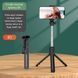 Селфі палиця штатив-монопод для телефону з Bluetooth пультом Selfie Stick R1 чорний 2054040 фото 4