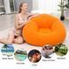 Надувне крісло-пуф Inflatable Sofa / Надувне крісло-мішок 110&times;110&times;85 см Помаранчевий G6820/1 фото 2