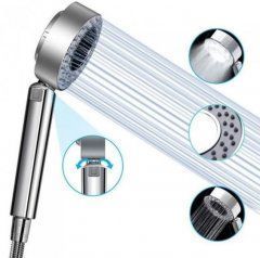 Насадка для душу двостороння 3 режими Multifunctional Faucet 9006 5402585451 фото