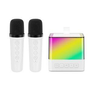 Портативна Bluetooth колонка-караоке із двома мікрофонами Wi-Fi M17260 фото