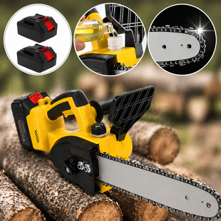 Акумуляторна ланцюгова пилка Electric SAW 16 дюймів + 2 акумулятори потужна електропилка ND-16 G8772 фото