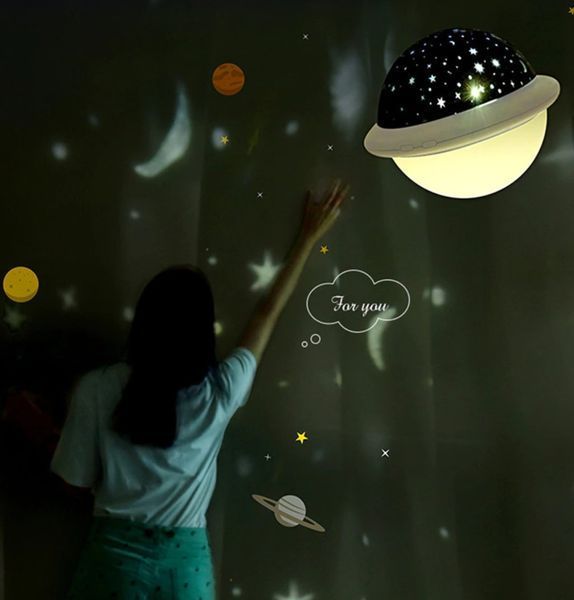 Нічник зоряне небо Night Light projection lamp, Дитячий нічник-проектор, М'який лід нічник pr3794 фото