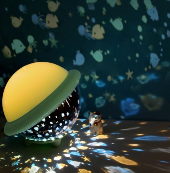 Нічник зоряне небо Night Light projection lamp, Дитячий нічник-проектор, М'який лід нічник pr3794 фото