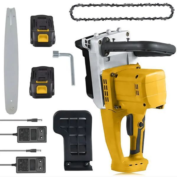 Акумуляторна ланцюгова пилка Electric SAW 16 дюймів + 2 акумулятори потужна електропилка ND-16 G8772 фото