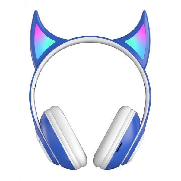 Беспроводные детские Наушники с Ушками с подсветкой с MicroSD Ear STN-25 Bluetooth 205638542 фото