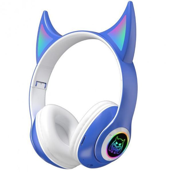Беспроводные детские Наушники с Ушками с подсветкой с MicroSD Ear STN-25 Bluetooth 205638542 фото