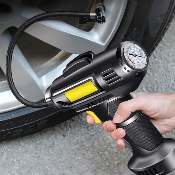 Насос для накачування шин, професійний портативний автокомпресор з дисплеєм Vehicle mounted pump AND LY-910 2054176 фото