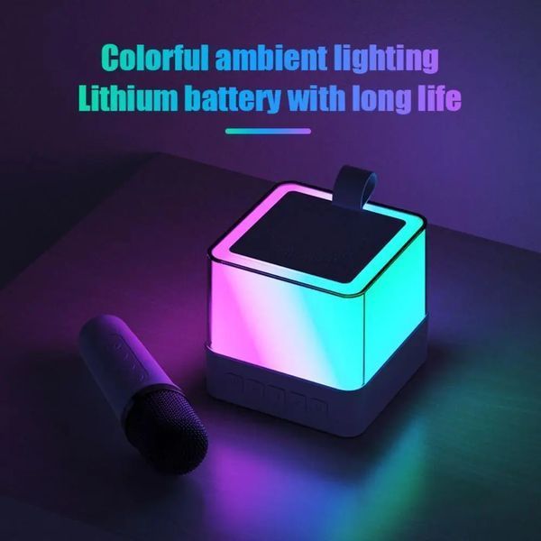 Портативна Bluetooth колонка-караоке із двома мікрофонами Wi-Fi M17260 фото