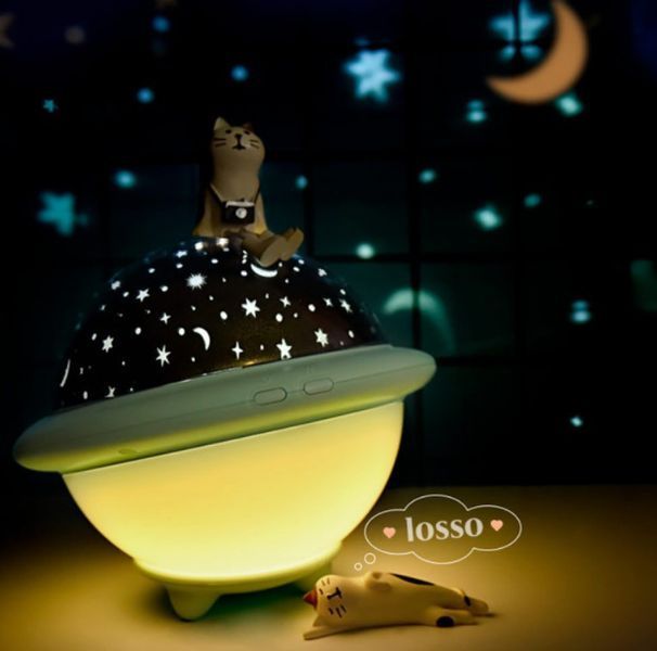 Нічник зоряне небо Night Light projection lamp, Дитячий нічник-проектор, М'який лід нічник pr3794 фото