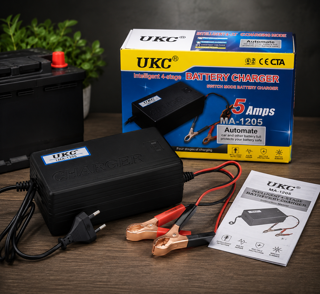 Зарядний пристрій BATTERY CHARGER 5A MA-1205 / Зарядний пристрій автомобільного акумулятора UKC MA-1205 12V 5A sp6704 фото