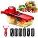 Овочерізка, тертка Mandoline Slicer 6 in 1 c контейнером, слайсер, тертка pr00012547 фото 1