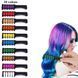 Набір крейди для волосся 10 шт Hair chalk Різнокольорові барвники гребінець для дітей та дорослих VEN0602 фото 4