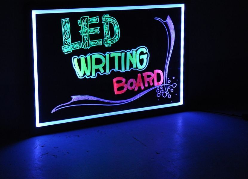 Борд, що світиться. LED дошка FLUORECENT BOARD 60*80 з фломастером та серветкою sp2002141 фото